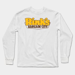 Rink's Bargain City Retro Defunct Cincinnati Discount Store Long Sleeve T-Shirt